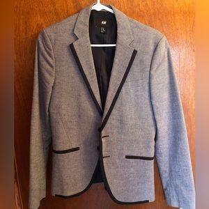 H&M grey and black blazer size 34R